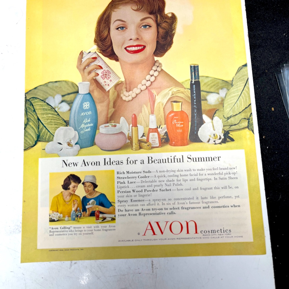 1958 Avon magazine print ad